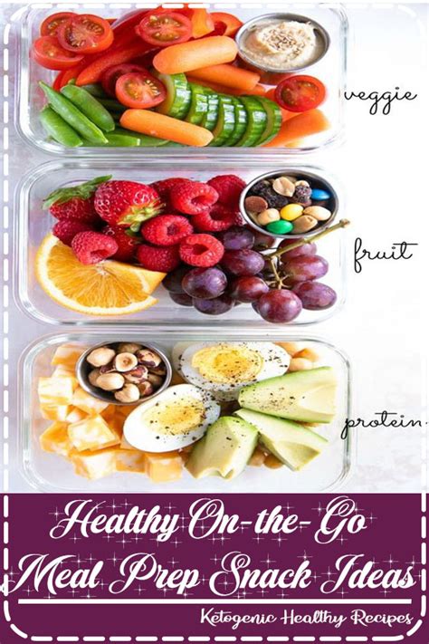 Healthy On The Go Meal Prep Snack Ideas