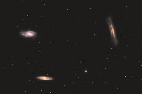 The Leo Trio Galaxies Visibledark