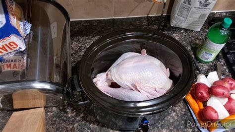 crock pot whole turkey slow cooked youtube