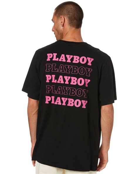Playboy Playboy Stack Mens Ss Tee Black Surfstitch