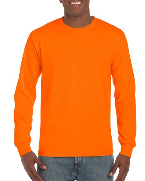 Gildan Ultra Cotton Adult Long Sleeve T Shirt Sorange 3xlarge 2400