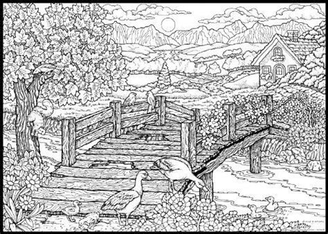16 Landscape Coloring Pages For Adults Just Kids