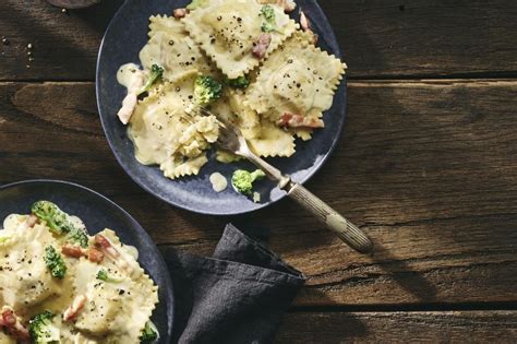 Three Cheese Ravioli With Pancetta And Broccoli IGA Recipes