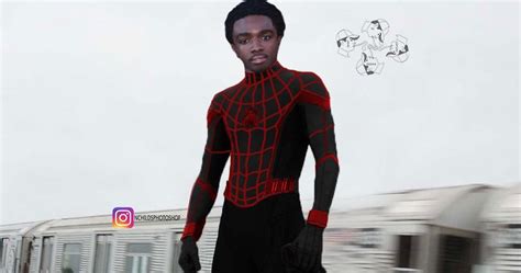 I Tried To Photoshop A Live Action Miles Morales Starring Caleb