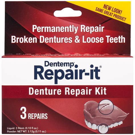 Dentemp Repair It Advanced Formula Denture Repair Kit Repairs Broken
