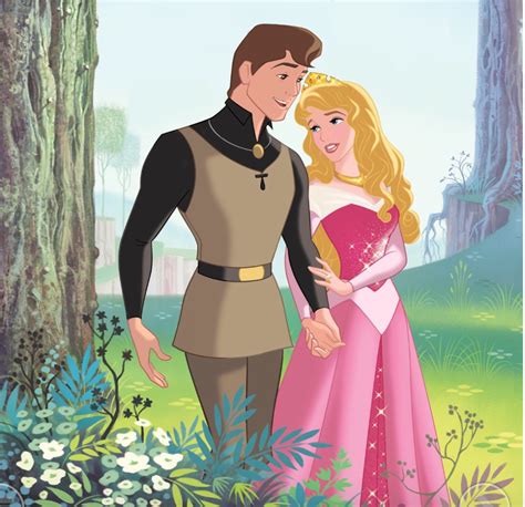 Princess Aurora And Prince Philip Walking In The Forest Disney Couples Disney Girls Disney Art