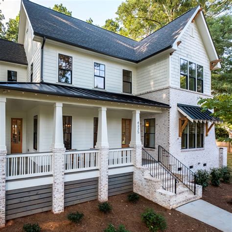 White Brick House With Metal Roof Jodie Jack