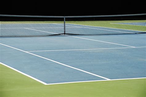 Close Up On Tennis Court Tennis Memphis
