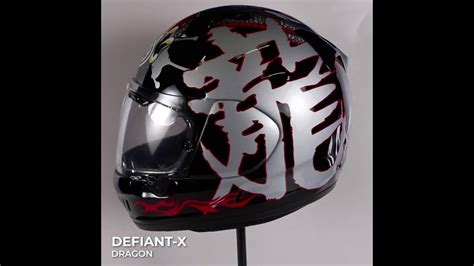 Specifications and statements on each home page refer primarily to that market and may not apply to other market's home pages. Arai Defiant-X Dragon 360º - YouTube
