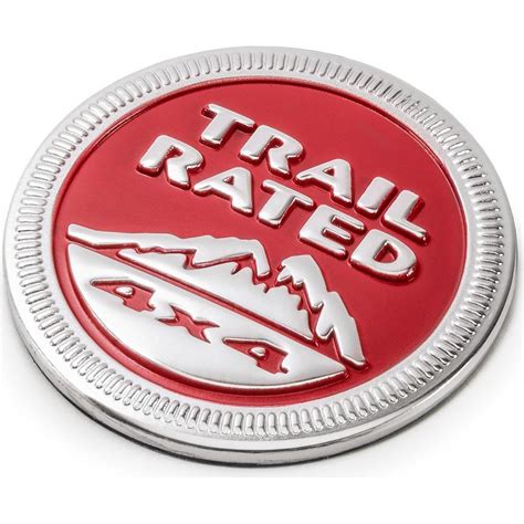 Red Trail Rated® 4x4 Replacement Badge Jeep World