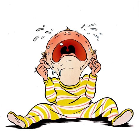 Newborn Crying What It Means And How To Handle It Baby Cartoon Baby