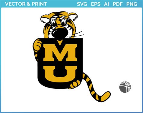 Missouri Tigers Mascot Logo College Sports Vector Svg Logo