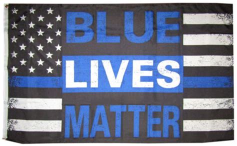 Blue Lives Matter Usa Police Memorial Flag 3x5 Rough Tex Ebay