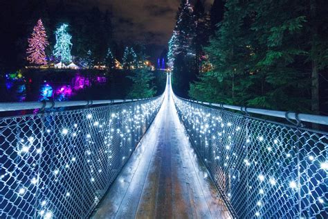 Canyon Lights Christmastime At The Capilano Suspension Bridge In