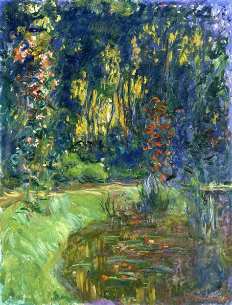 Impressionism “claude Monet The Waterlily Pond At Giverny 1917