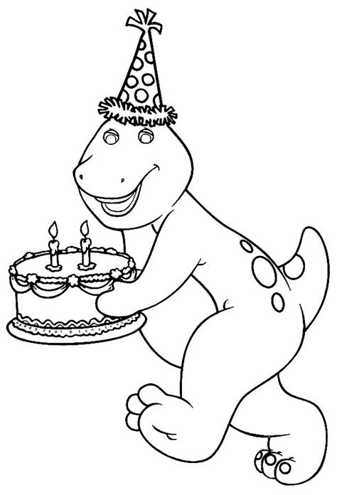 Below is a list of our barney coloring pages. Barney Birthday Cake Coloring Pages | Best Place to Color