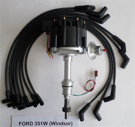 And coil in my 351 windsor. FORD 351W (Windsor) BLACK HEI Distributor & 8mm Spiral Core Spark Plug wires USA - SwapMeetParts