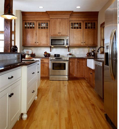 Mixed Wood Kitchen Cabinets Kitchenwc