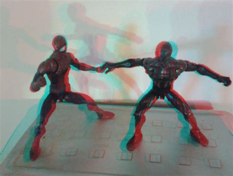 Spidey Action Figures In 3d Anaglyph By Xmancyclops On Deviantart
