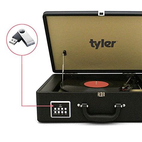 Tyler Bluetooth Briefcase Vinyl Record Player Classic