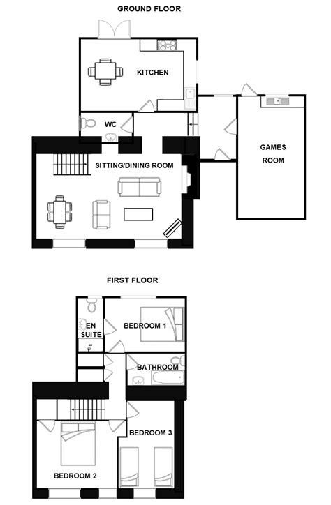 Rose Cottage Floorplan Carswell Holidays