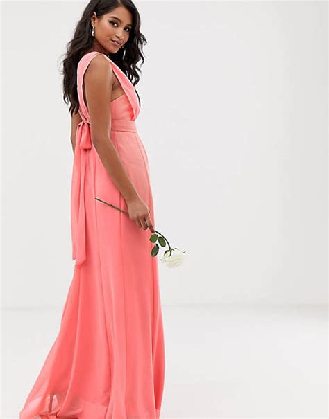 Maids To Measure Bridesmaid Maxi Dress With Bow Back Detail Asos
