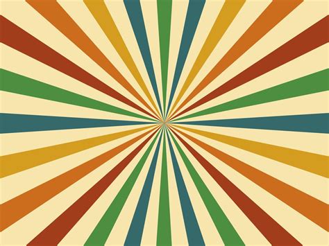 Abstract 60s Colorful Retro Style Geometric Vintage Background Vector