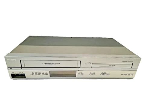 PHILIPS DVD VCR COMBO Player DVP V F Head Hi Fi VHS Tested