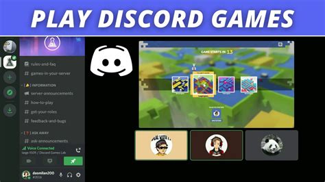 How To Play Discord Channel Games With Friends Youtube