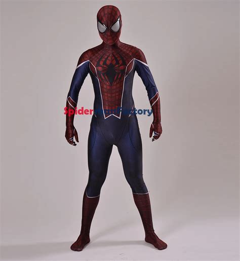newest punk spiderman costume 3d printing fullbody spandex punk spider man zentai costume movie