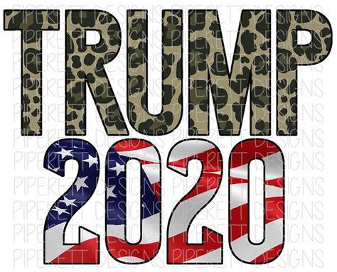 Trump 2020 Military Camo Camouflage Leopard Print Cheetah Etsy