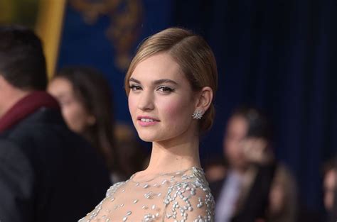 Lily James Cinderella Waist Was The Result Of A Corset And Genetics