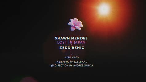 Shawn Mendes Ft Zedd Lost In Japan Remix On Behance