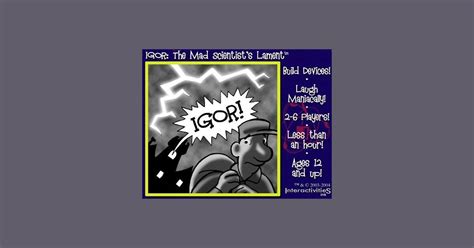 Igor The Mad Scientist S Lament Board Game Boardgamegeek