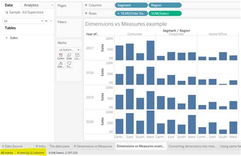 The Data School Dimensions And Measures In Tableau What They Are