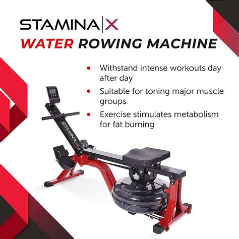 Bulge Jump In Council Stamina Wave Water Rowing Machine 1450 Burger