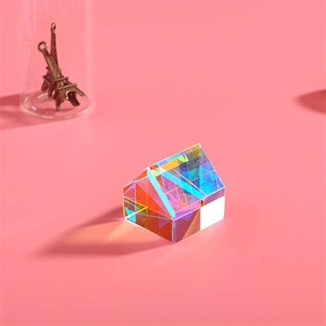 Prism Laser Beam Combine Cube Colorful Combiner Splitter Cross Dichroic Cube Rgb Prism Durable