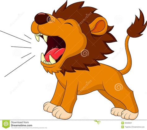 Lion Cartoon Roaring 36398869