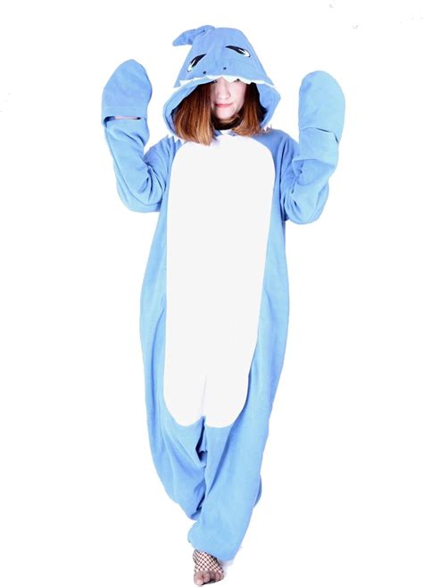 Mybei Shark Onesie Pajamasadult Animal Cosplay Costumes For Women Men