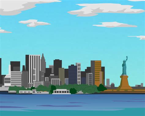 New York City Skyline Cartoon Free Download Vector Psd And Stock Image