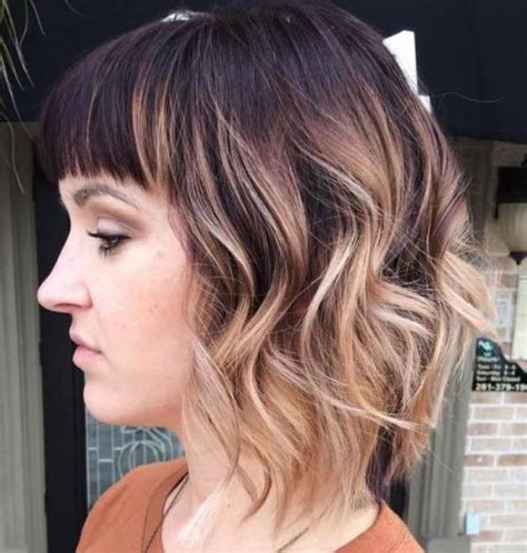 This coolest ombre side bangs and outward curls contribute to an effortless stunning look. 35 Best Balayage Highlights on Short Hair for Women - Cruckers