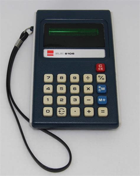 Vintage Sharp Electronic Pocket Calculator Model El 8106 Vacuum
