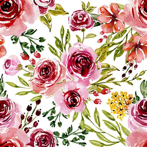 See more ideas about floral border design, flower frame, flower background wallpaper. Seamless Pattern Sweet Pink Watercolor Flower Design ...