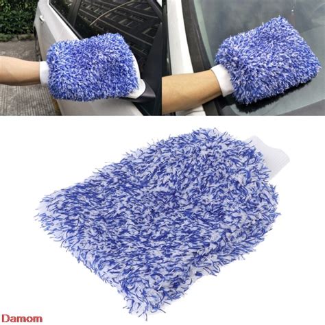 Car Care Glove Plush Soft Microfibre Wash Mitt Microfiber Car Cleaning