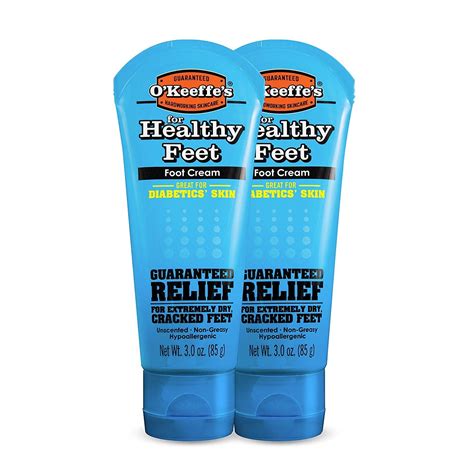 Okeeffes Healthy Feet Foot Cream 3 Ounce Tube Pack Of 2 K0280016