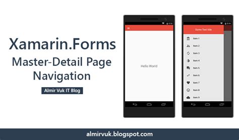 How To Make Master Detail Page Navigation Menu In Xamarin Forms Almir Vuk