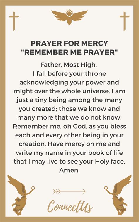 25 Powerful Prayers For Mercy From God Connectus