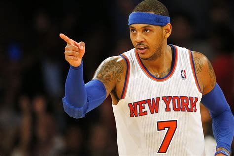 He's just showing off his wide variety of skills. Carmelo Anthony May Have A Decision This Weekend