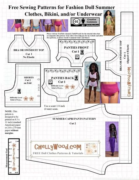 Pin On Barbie Clothes Sewing Patterns Free