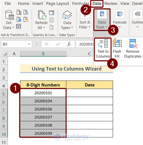 How To Convert 8 Digit Number To Date In Excel 3 Effective Ways